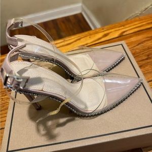 ASOS DESIGN Pixie pointed high heels with studs